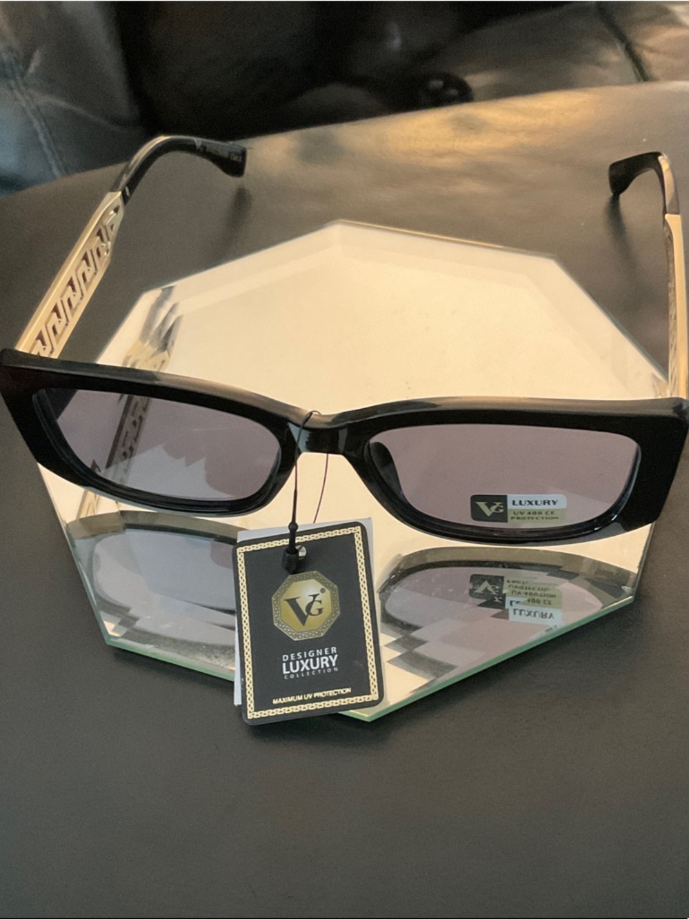 Black Rectangular Sunglasses